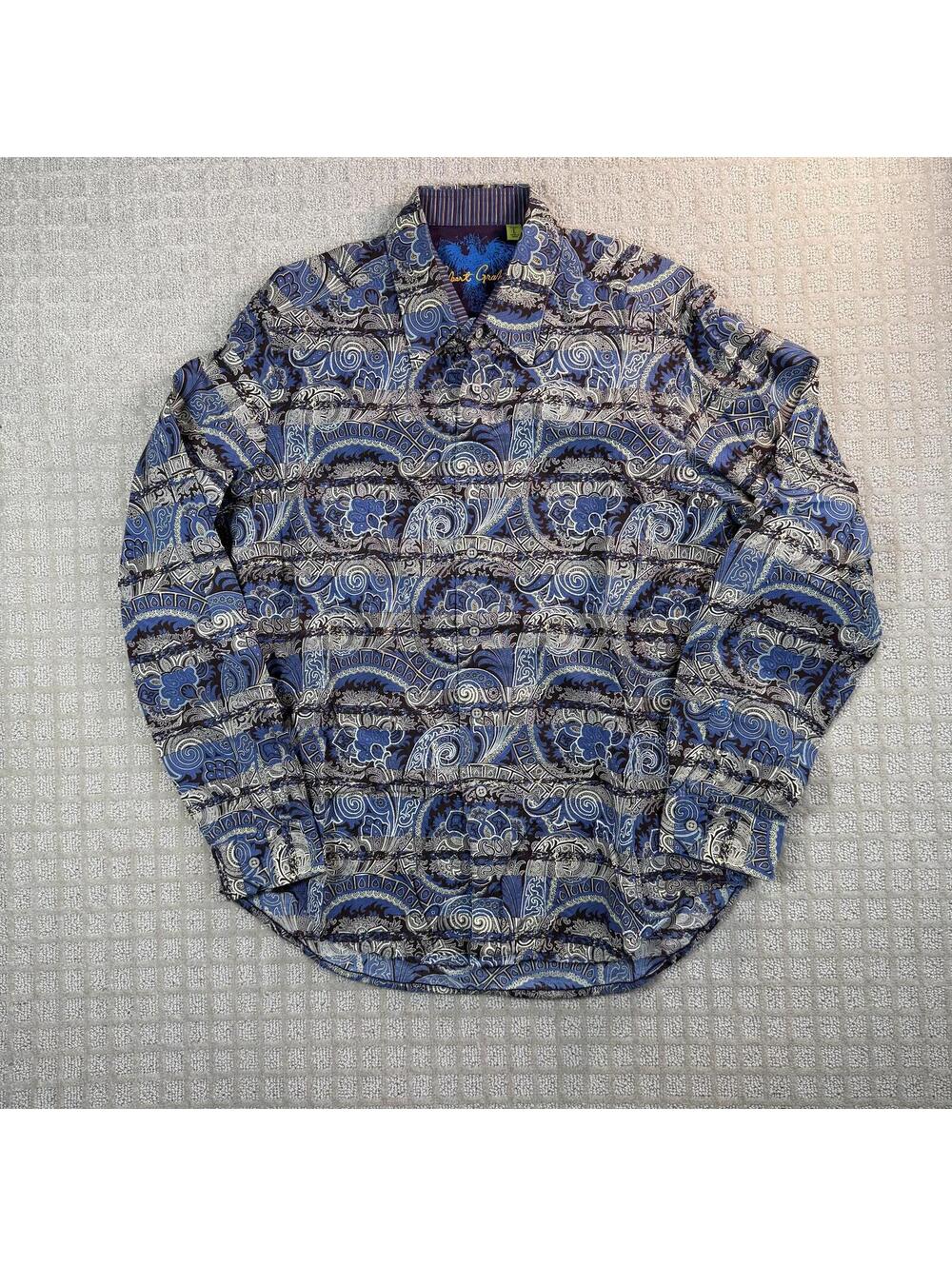 Robert Graham Filigree Print Button Up Shirt Large